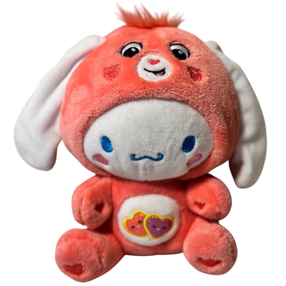 Hello Kitty x Care Bears Love-A-Lot‎ Cinnamoroll Plush 8" 2023